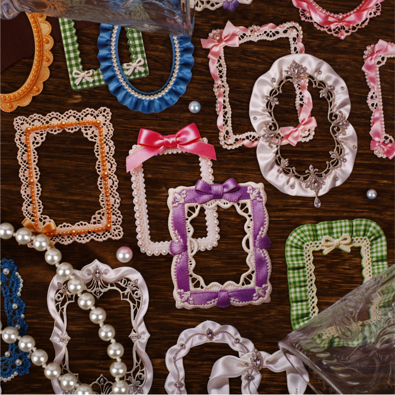 8 시트 빈티지 리본 테두리 리본 하드 카드 스티커 저 - Papercraft Supply Ribbon 리뷰 및 가격