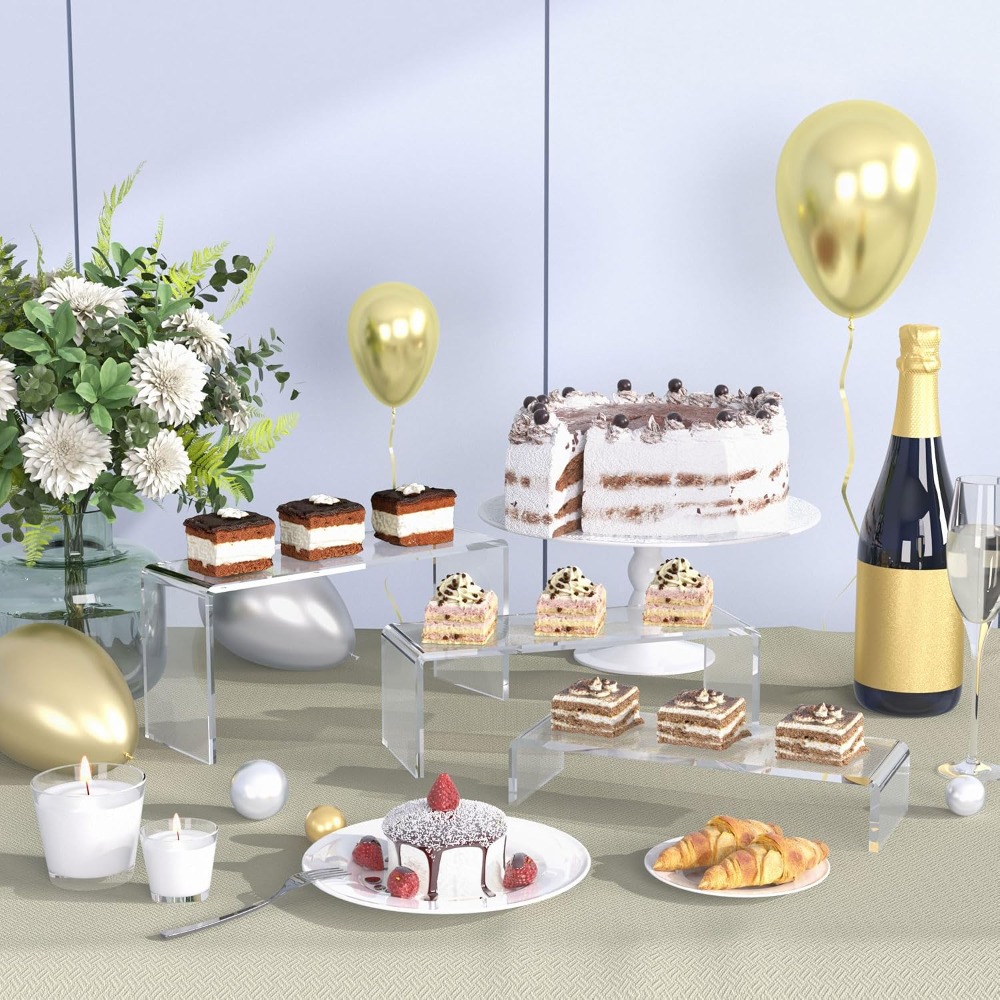 6개 세트 투명 컵케이크 디스플레이 받침대, 3단 직사 - Cupcake Stand Tier 리뷰 및 가격