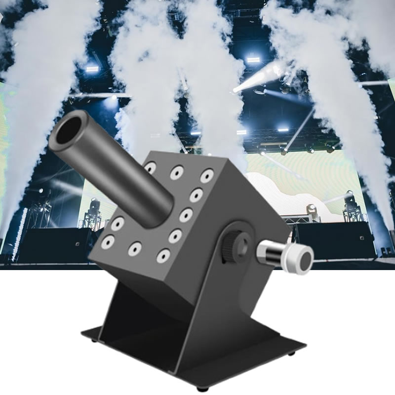 화려한 RGB 3in1 LED CO2 제트 포그 머신  - Confetti Cannon Tube 리뷰 및 가격