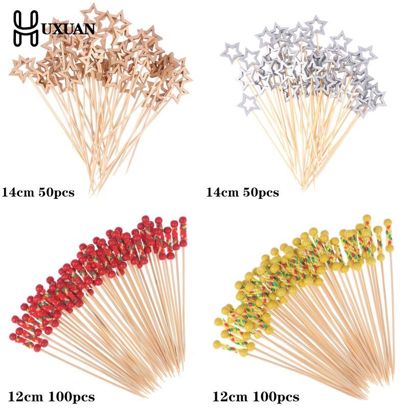 스타 일회용 대나무 꼬치, 음식 칵테일 픽, 뷔페 과일 - Centerpiece Stick 리뷰 및 가격