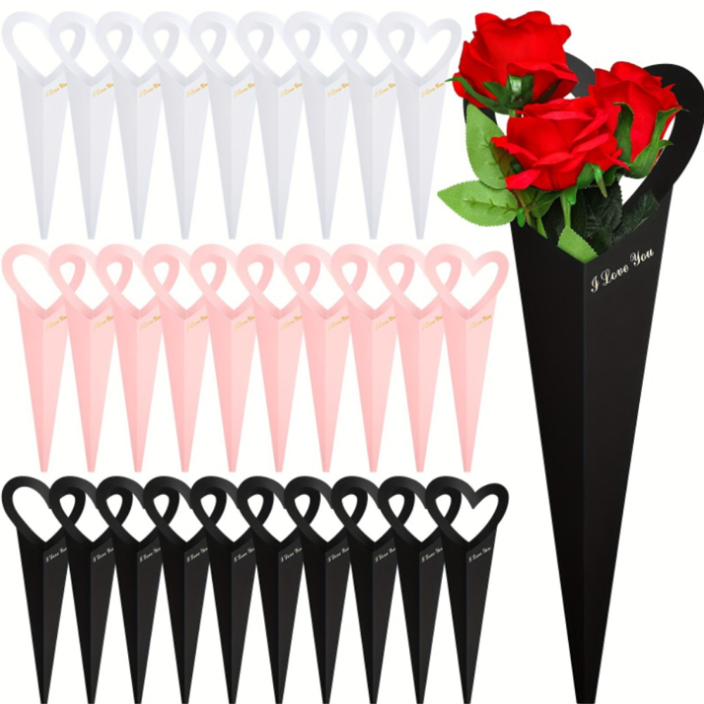 12/24/36pcs 꽃다발 가방, 꽃 포장, 선물 장 - Cotton Candy Cone 리뷰 및 가격