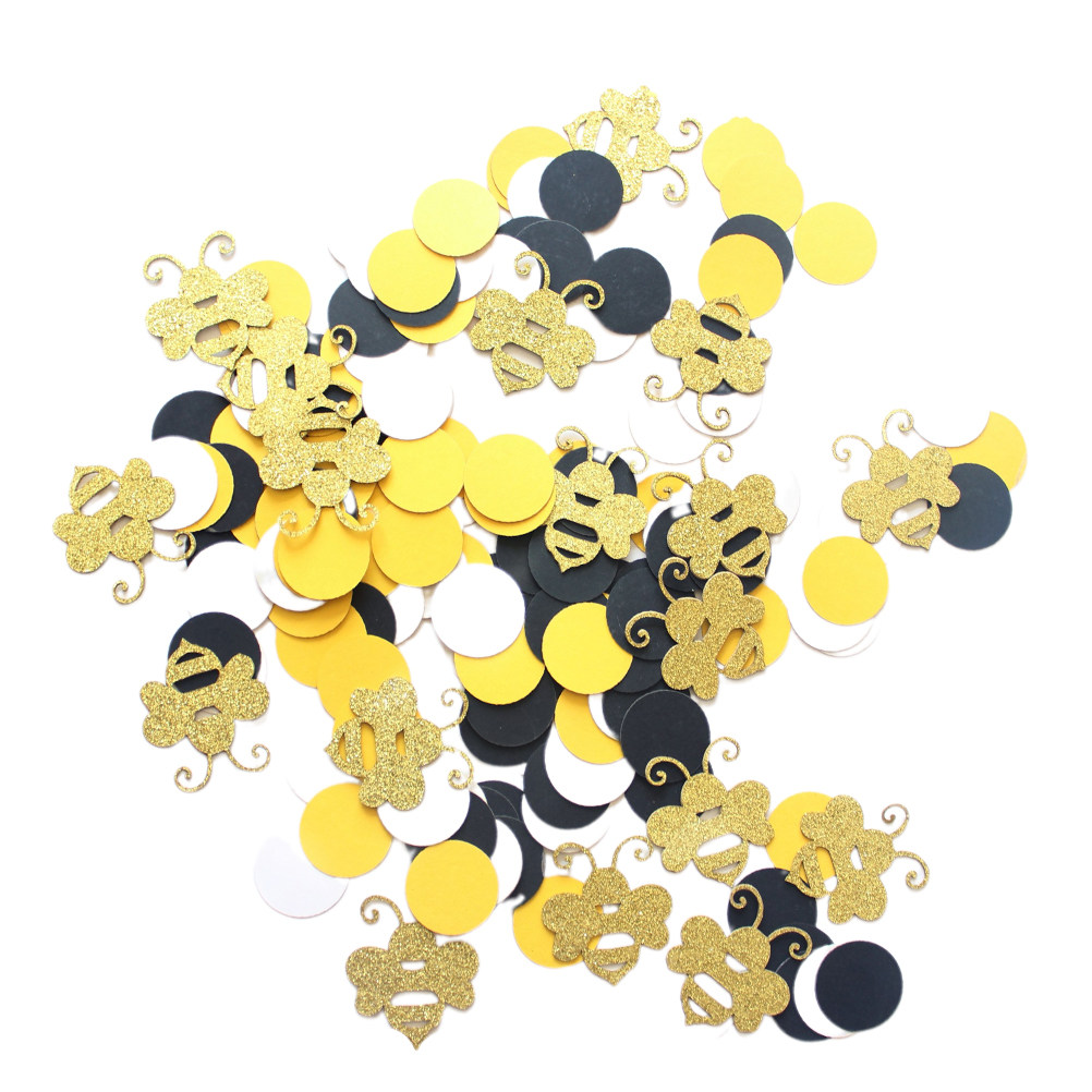 1세트 만화 벌 모양 종이 조각 원형 컨페티 웨딩 장식 - Papercraft Supply Confetti 리뷰 및 가격